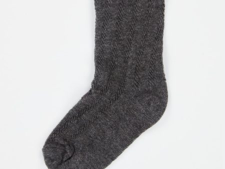 Boys & Girls Grey Pointelle Ankle Socks For Discount