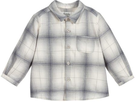 Baby Boys & Girls Multicolor Check Shirt For Cheap