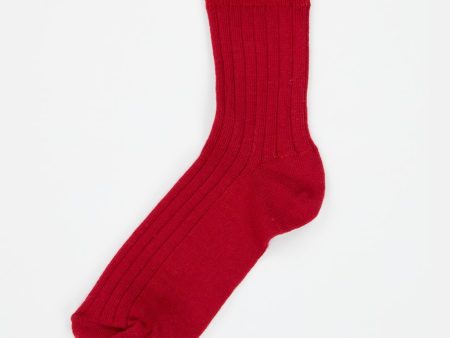 Boys & Girls Scarlet Rib Ankle Socks For Discount