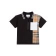 Baby Boys Black Cotton Polo Shirt Online now