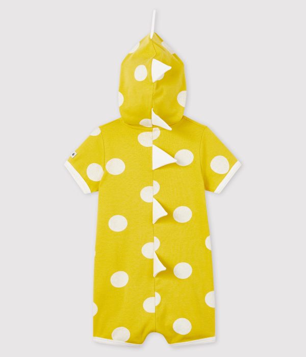 Baby Boys & Girls Light Yellow Cotton Rompers Fashion