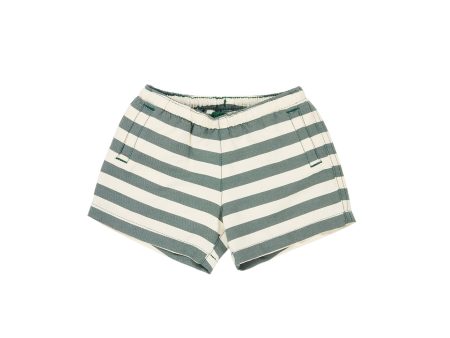 Baby Boys Green Striped Swim Shorts Online Hot Sale