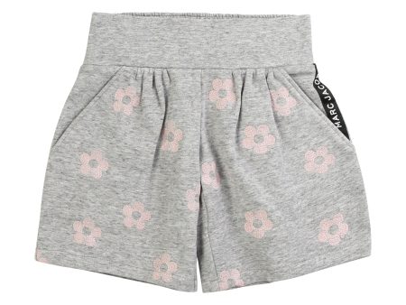 Girls Grey Printing Cotton Shorts For Cheap