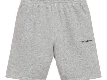 Boys Grey Cotton Jersey Shorts Online