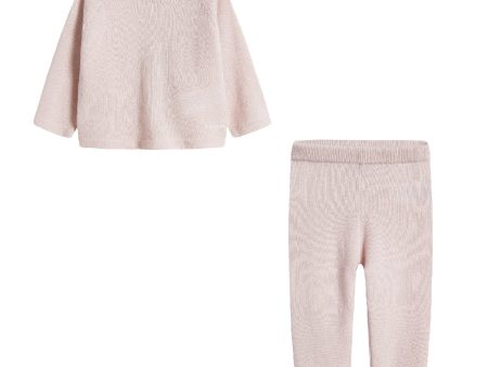 Baby Boys & Girls Pink Cashmere Babysuit Fashion