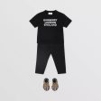 Baby Boys & Girls Black Logo Cotton T-Shirt Sale