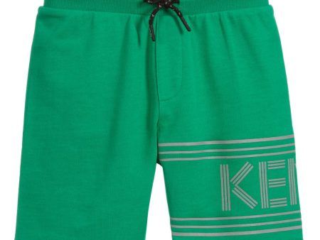 Boys Green Cotton Shorts Online Sale