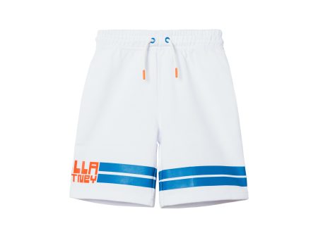 Boys White Logo Shorts Online