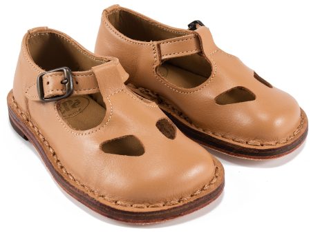 Baby Boys & Girls Beige Leather Shoes Online Sale