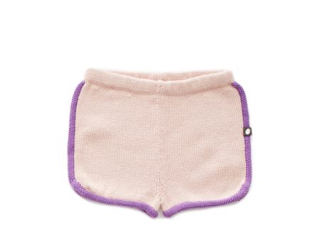 Girls Pink Cotton Shorts For Sale