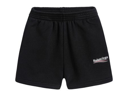 Boys Black Logo Shorts Fashion