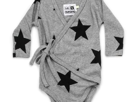 Baby Boys & Girls Grey Cotton Babysuit Online Sale