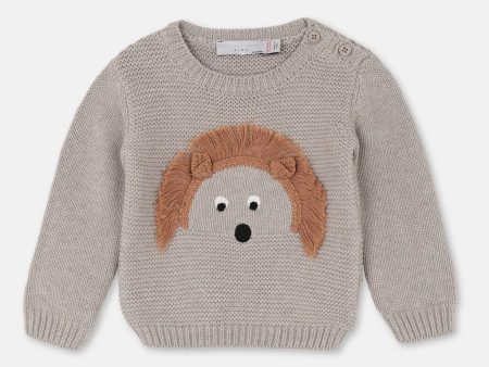 Baby Boys & Girls Beige Cotton Sweater Discount