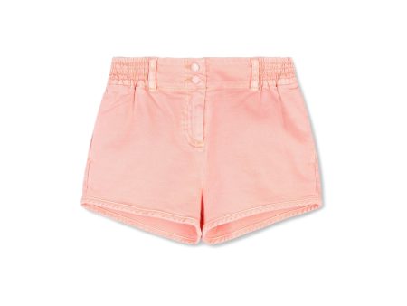 Girls Light Pink Denim Shorts Online Hot Sale