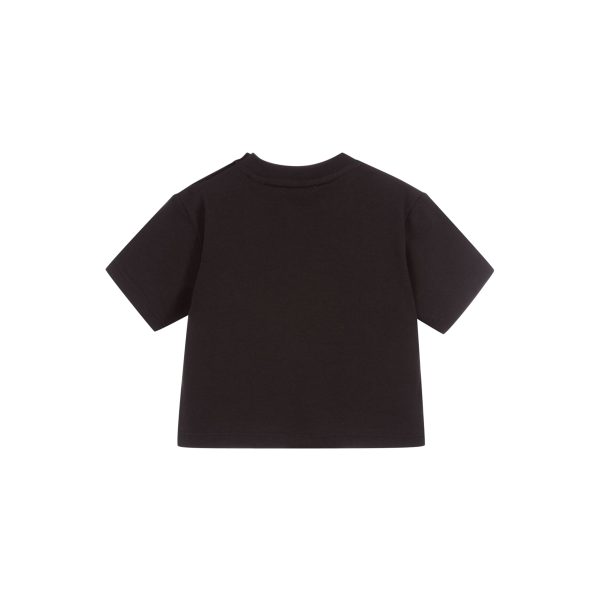 Baby Boys & Girls Black Logo Cotton T-Shirt Sale