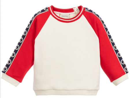 Baby Boys & Girls White Cotton Sweatshirt Hot on Sale