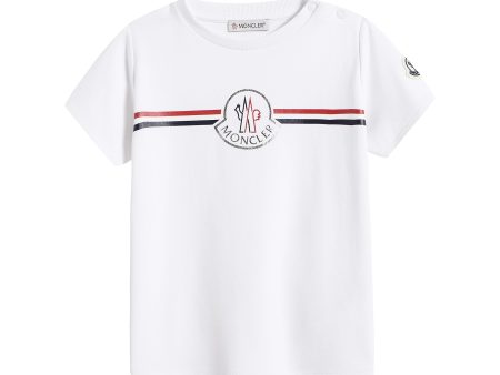 Baby Boys & Girls White Cotton T-Shirt Online now