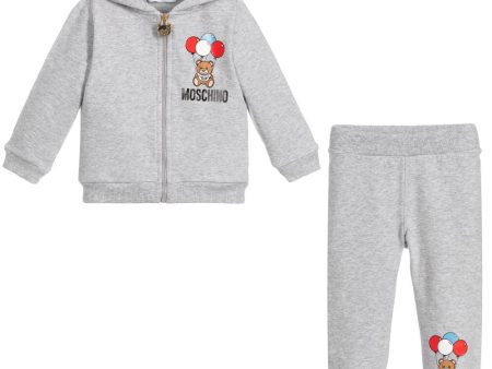 Baby Boys & Girls Grey Cotton Set For Discount