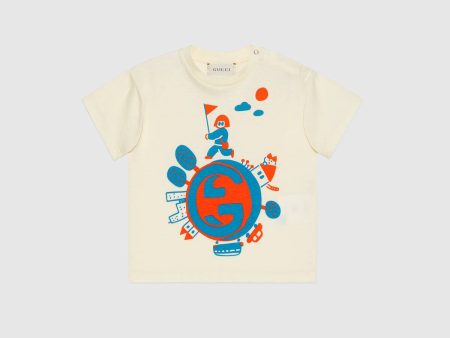 Baby Boys & Girls White Cotton T-shirt Online Hot Sale