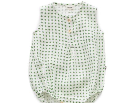 Baby Boys & Girls Green Dots Romper For Cheap