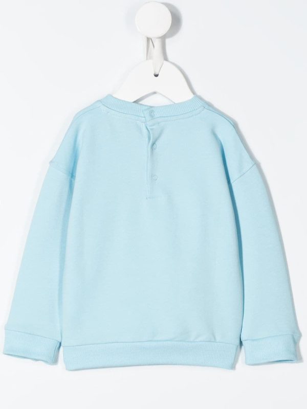 Baby Boys & Girls Blue Cotton Sweatshirt Hot on Sale