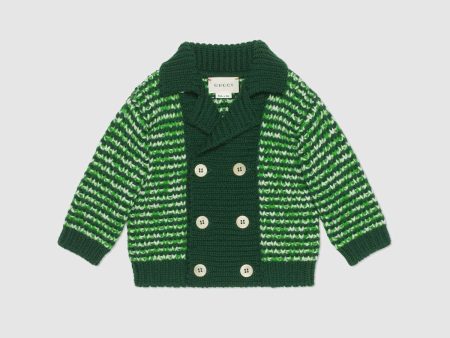 Baby Boys & Girls Green Wool Cardigan Supply