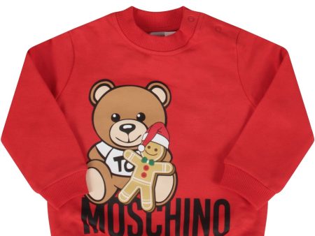 Baby Boys & Girls Red Teddy Bear Sweatshirt Supply