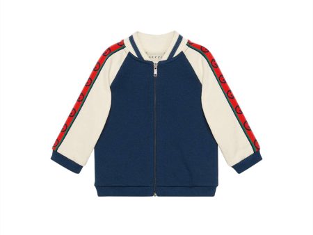 Baby Boys & Girls Prussian Blue Cotton Sweatshirt Online Sale