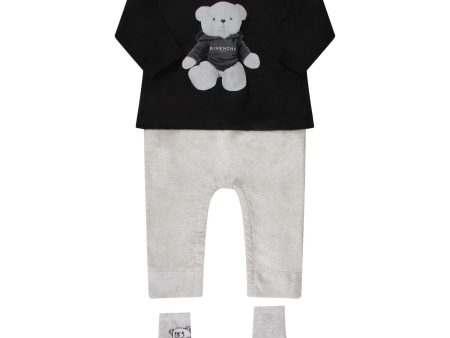 Baby Boys & Girls Black Cotton Set Online now