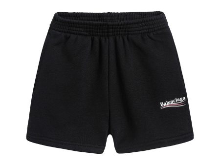 Boys Black Cotton Shorts For Sale