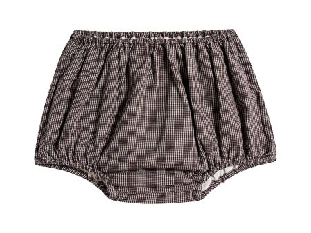 Baby Boys & Girls Brown Microcheck Cotton Shorts Supply