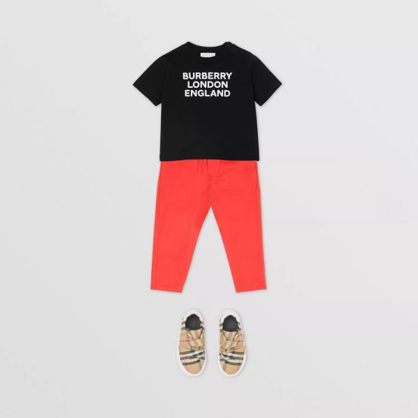 Baby Boys & Girls Black Logo Cotton T-Shirt Sale