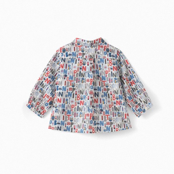 Baby Boys & Girls Blue Cotton Shirt Online now