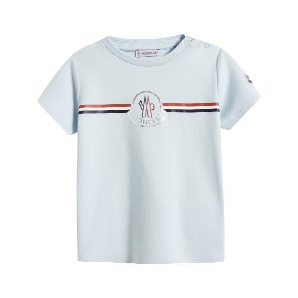 Baby Boys & Girls Blue Cotton T-Shirt For Cheap