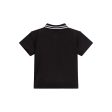 Baby Boys Black Cotton Polo Shirt Online now