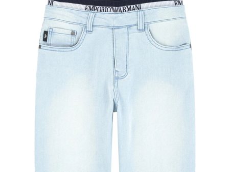 Boys Light Blue Denim Shorts Supply