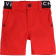 Baby Boys Red Cotton Shorts For Discount