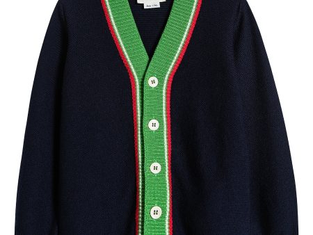 Baby Boys & Girls Oltremare Wool Cardigan Discount