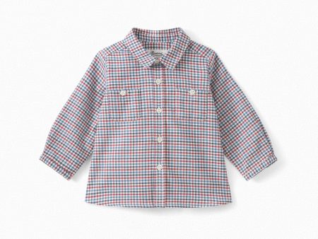 Baby Boys Blue Check Shirt Online now