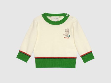 Baby Boys & Girls Milk Wool Jumper For Cheap