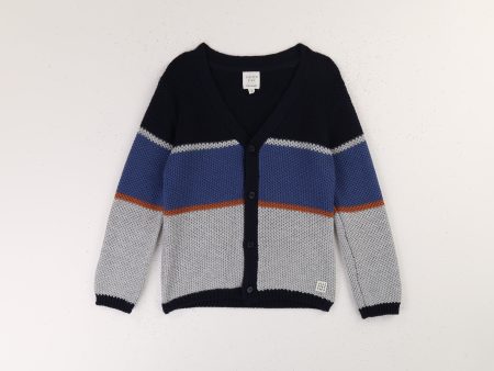 Boys Blue Cotton Cardigan Fashion