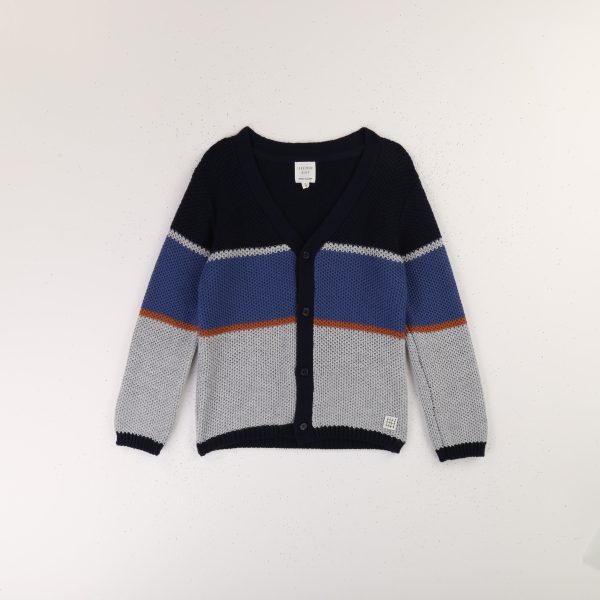 Boys Blue Cotton Cardigan Fashion