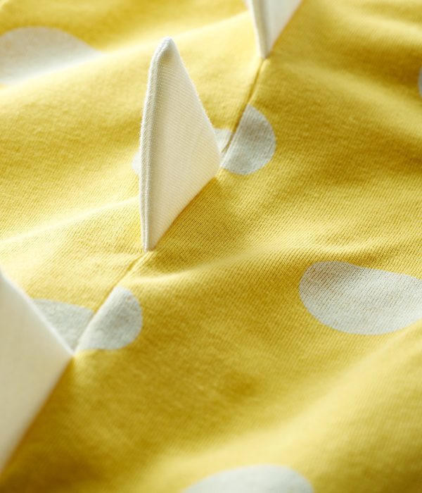 Baby Boys & Girls Light Yellow Cotton Rompers Fashion