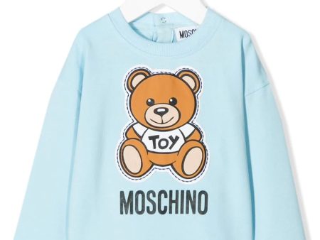 Baby Boys & Girls Blue Cotton Sweatshirt Hot on Sale