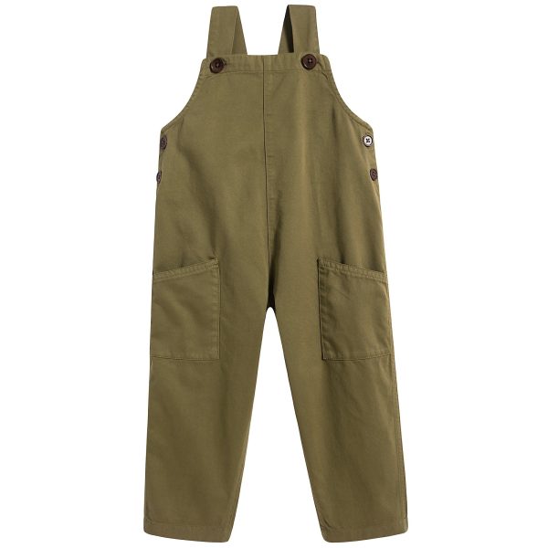 Baby Boys & Girls Green Cotton Trousers Online