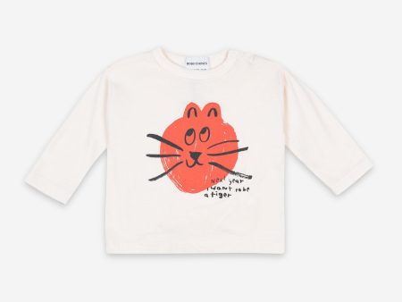 Baby Boys & Girls Cream Tan Cat T-Shirt on Sale