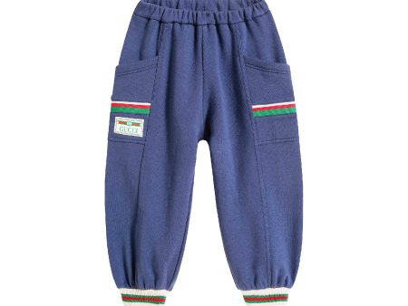 Baby Boys & Girls Blue Indigo Joggers For Cheap