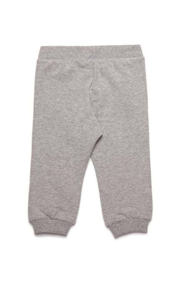 Baby Boys & Girls Grey Logo Cotton Trousers For Cheap