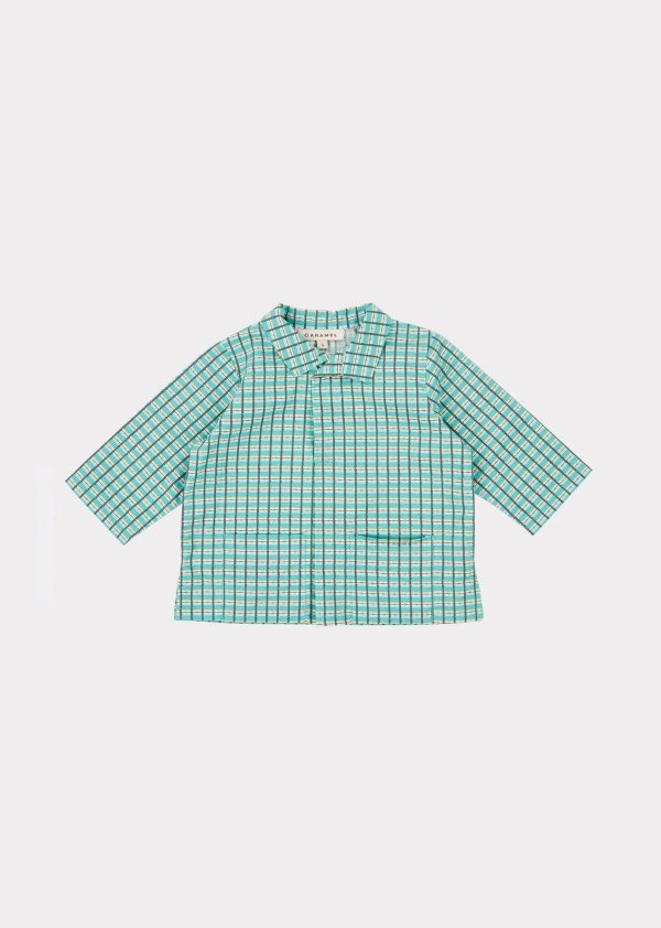 Baby Boys & Girls Green Check Cotton Set For Discount