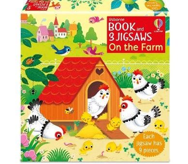 Sam Taplin: Usborne Book And 3 Jigsaws: On The Farm [2024] paperback Online Hot Sale